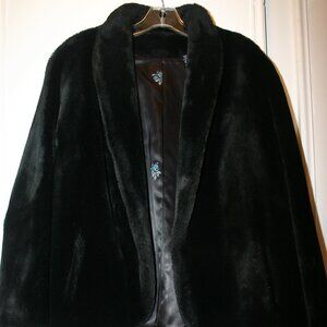 Aristocrat Black Faux Fur Ladies' Jacket Size M B-145